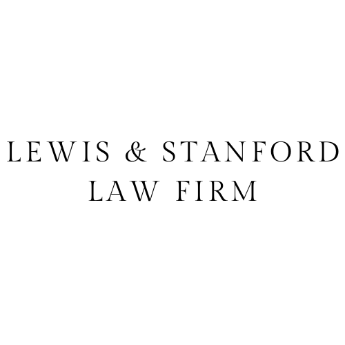 lewis & stanford law firm logo in gilda display font.